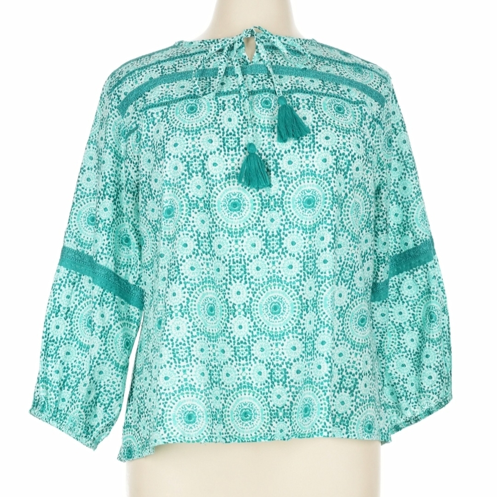 Modaposa Bohemian Teal Top | Size XL